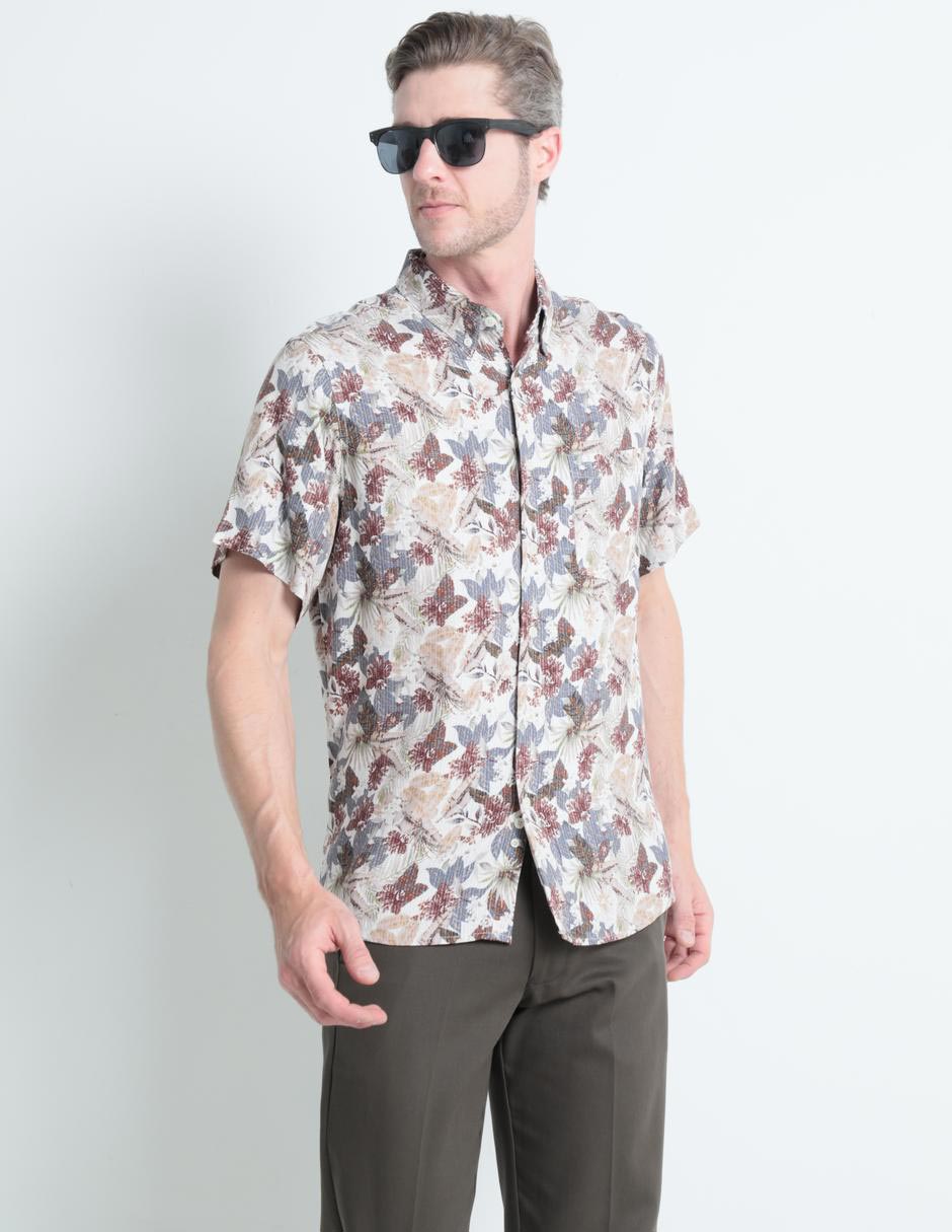 Camisa casual manga corta para hombre 1