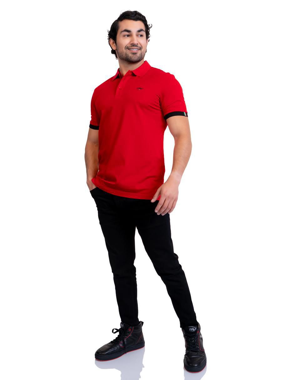 Playera tipo polo 05-3044R para hombre 4
