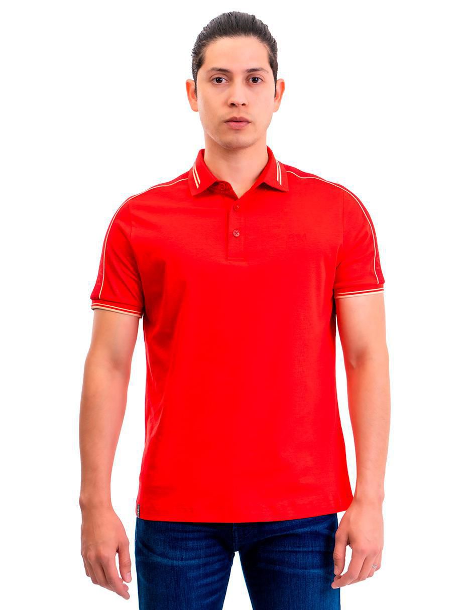 Playera tipo polo 05-3071R para hombre