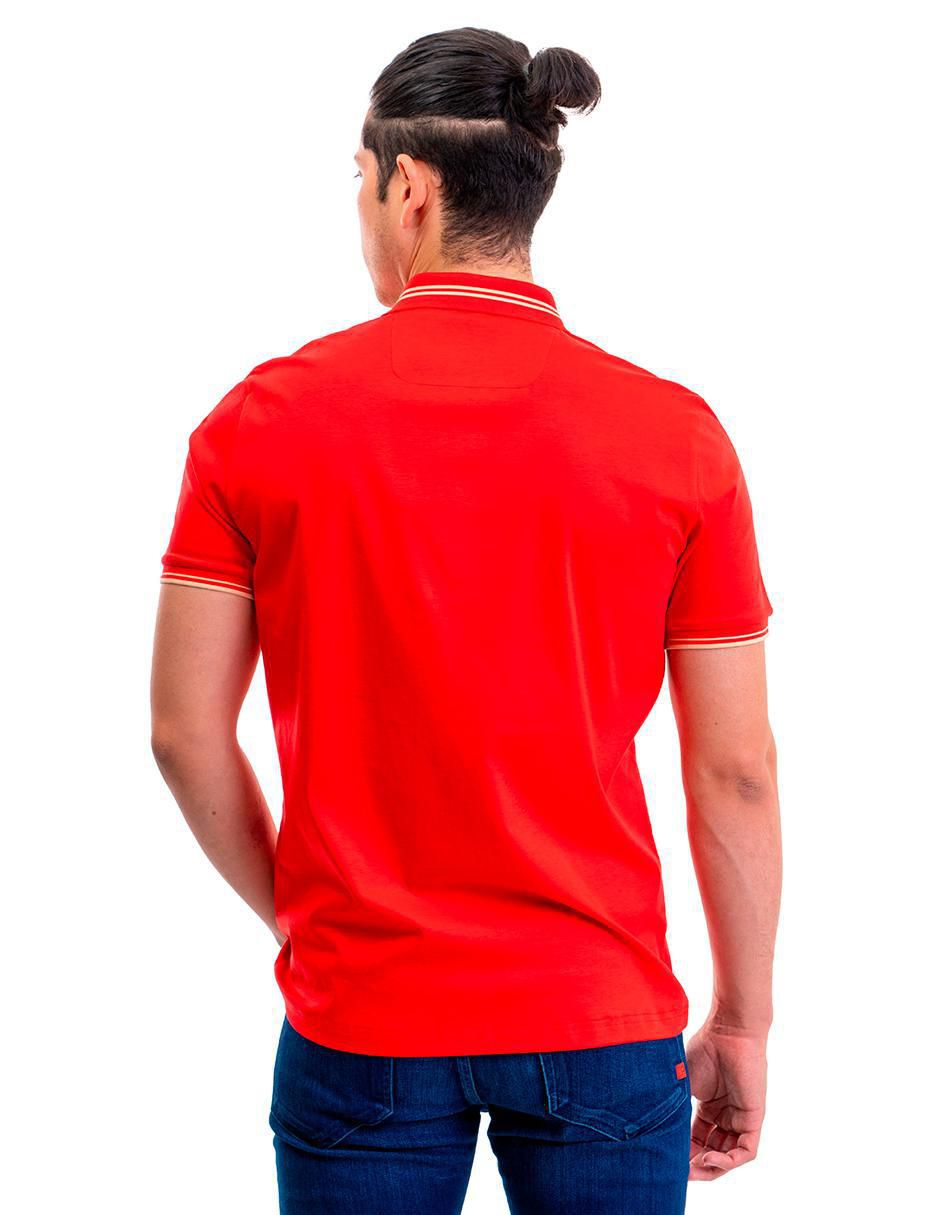 Playera tipo polo 05-3071R para hombre 3