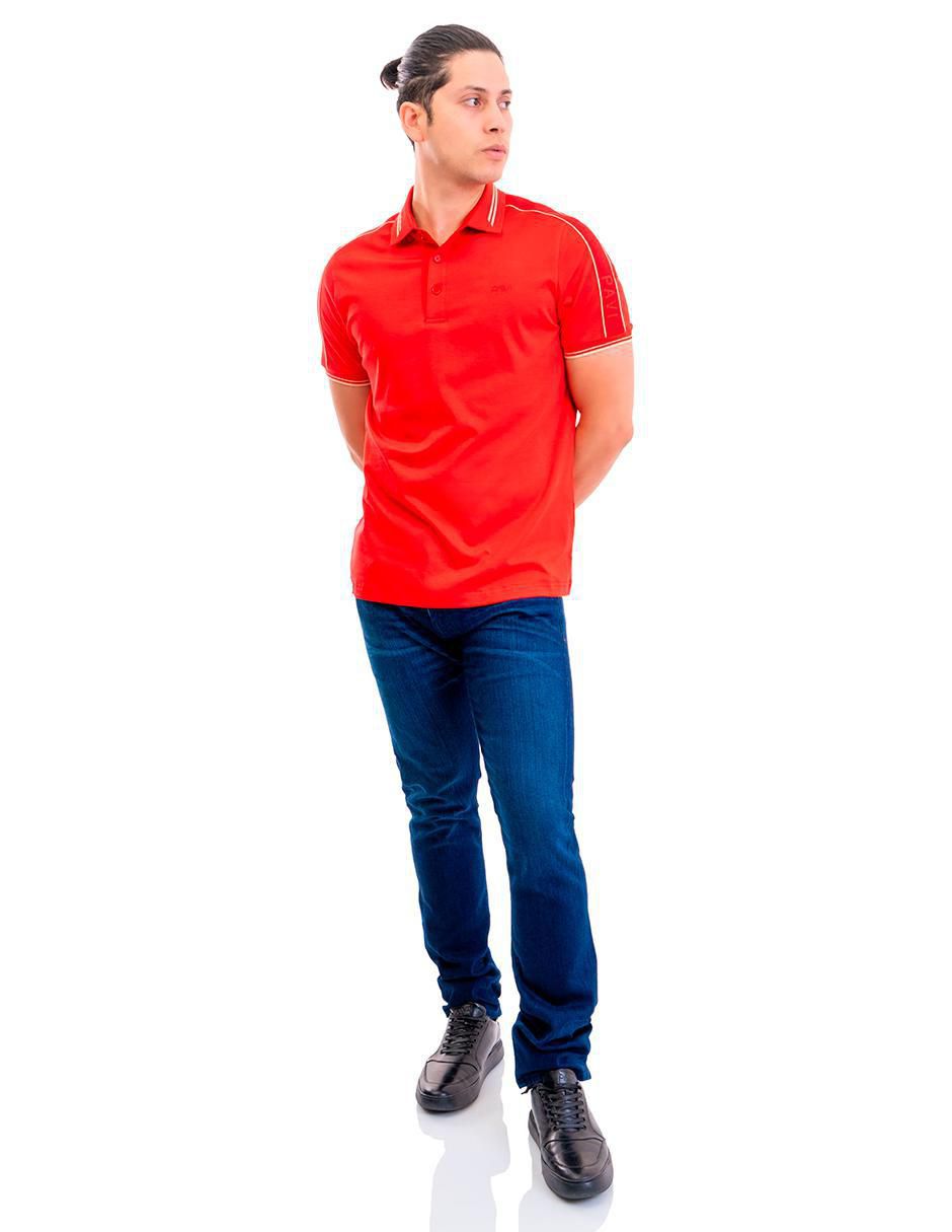 Playera tipo polo 05-3071R para hombre 4