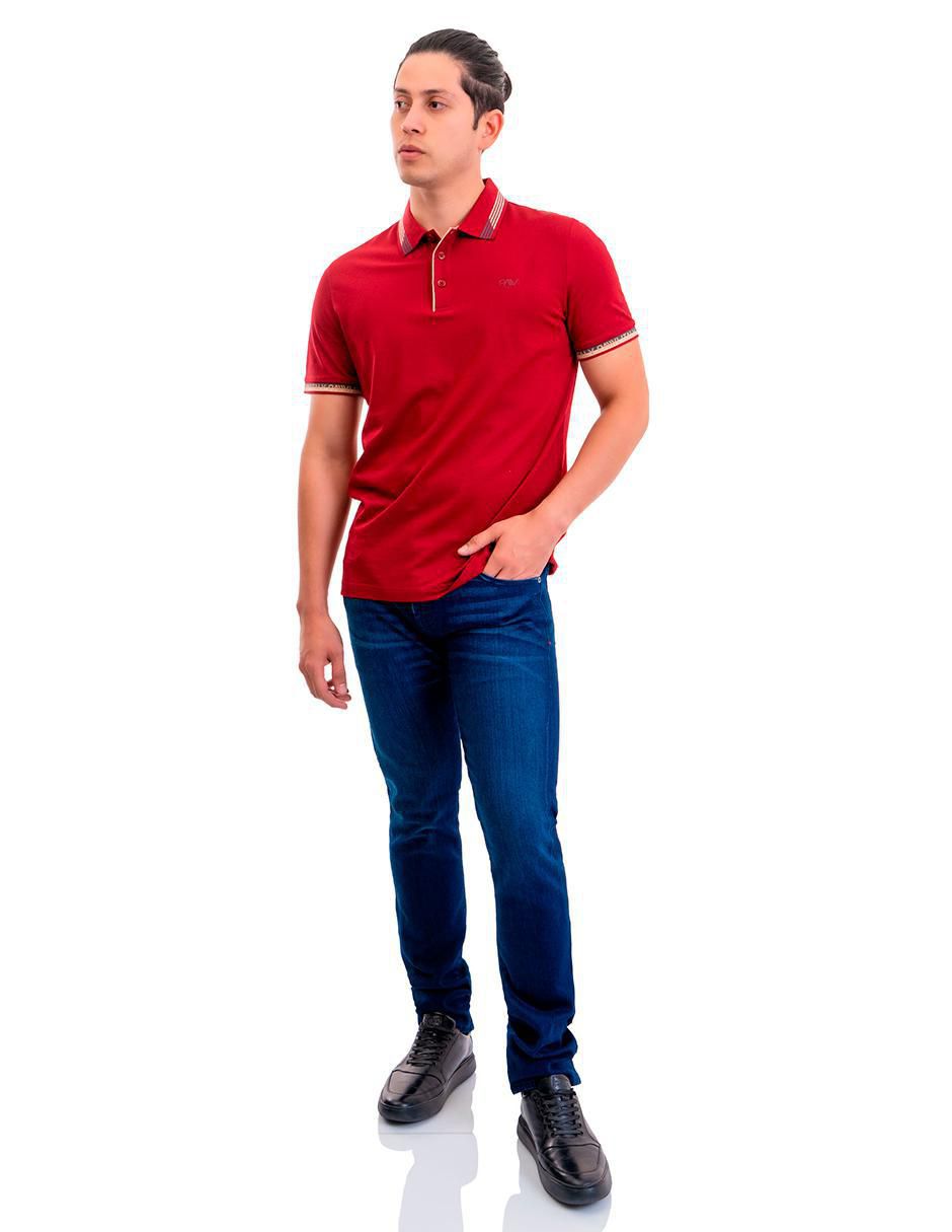 Playera tipo polo 05-3047VI para hombre 4