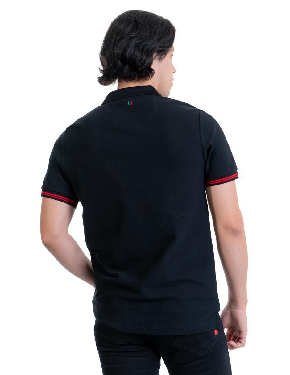 Playera tipo polo 05-3073N para hombre 3