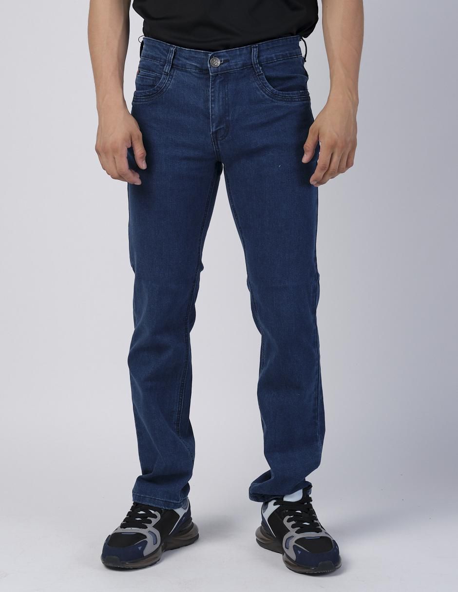 Jeans slim lavado obscuro para hombre