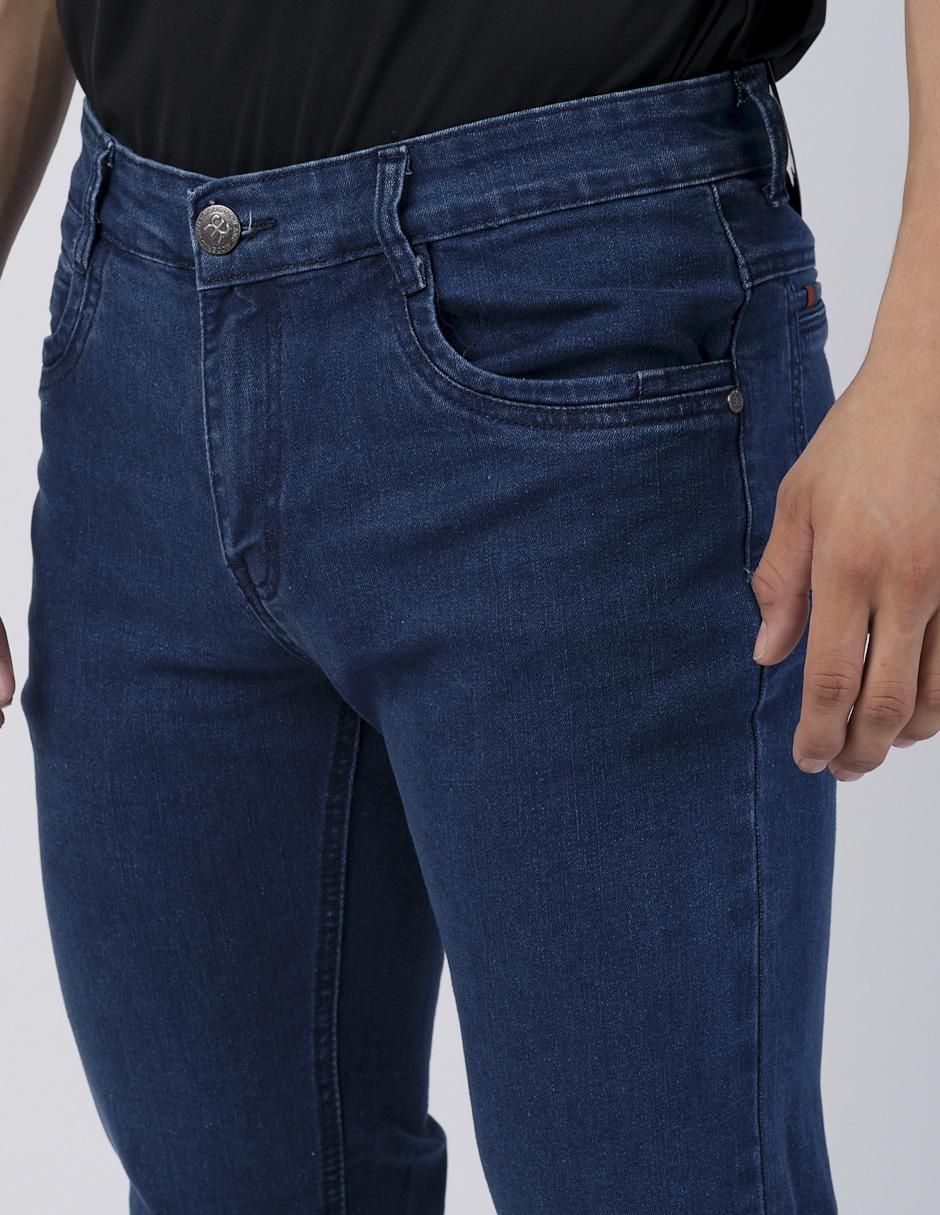 Jeans slim lavado obscuro para hombre 3