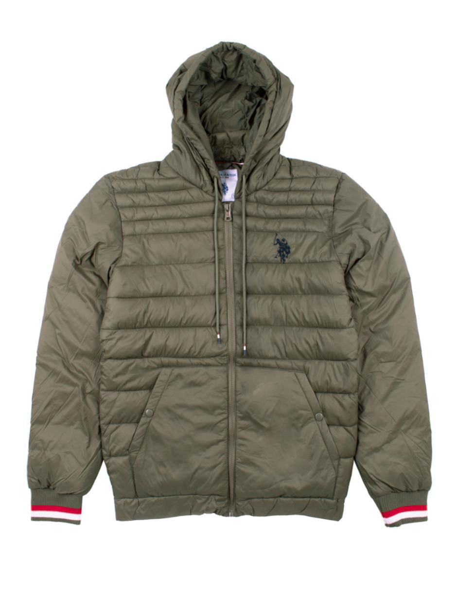 "chamarra" u.s. polo assn. no "de" poliéster con capucha "para hombre"