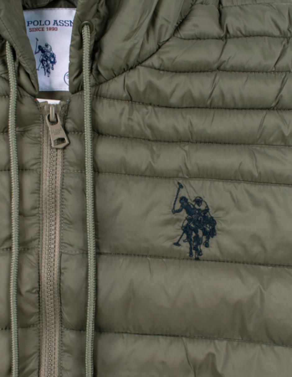 "chamarra" u.s. polo assn. no "de" poliéster con capucha "para hombre"