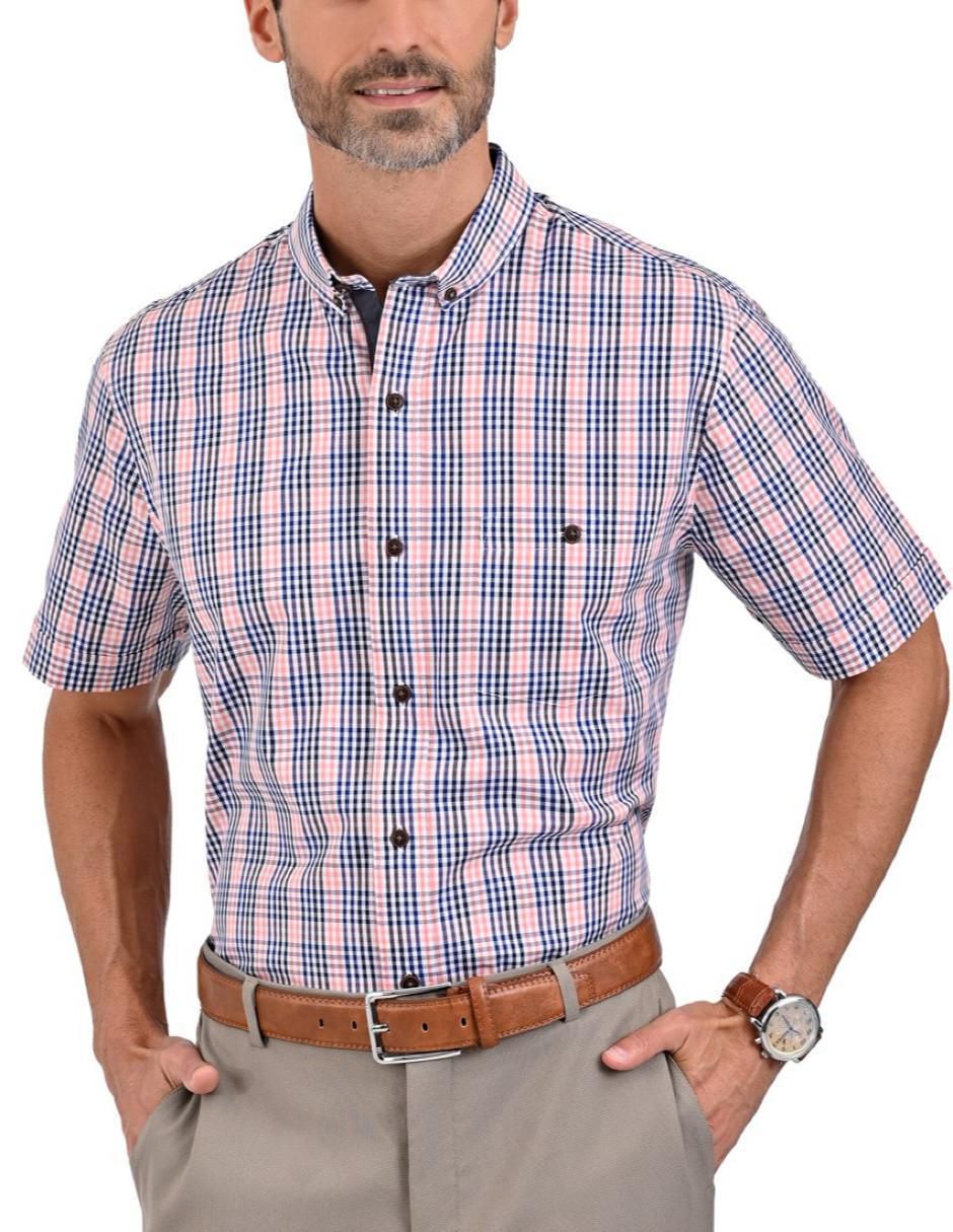 Camisa casual de algodón manga corta para hombre 1