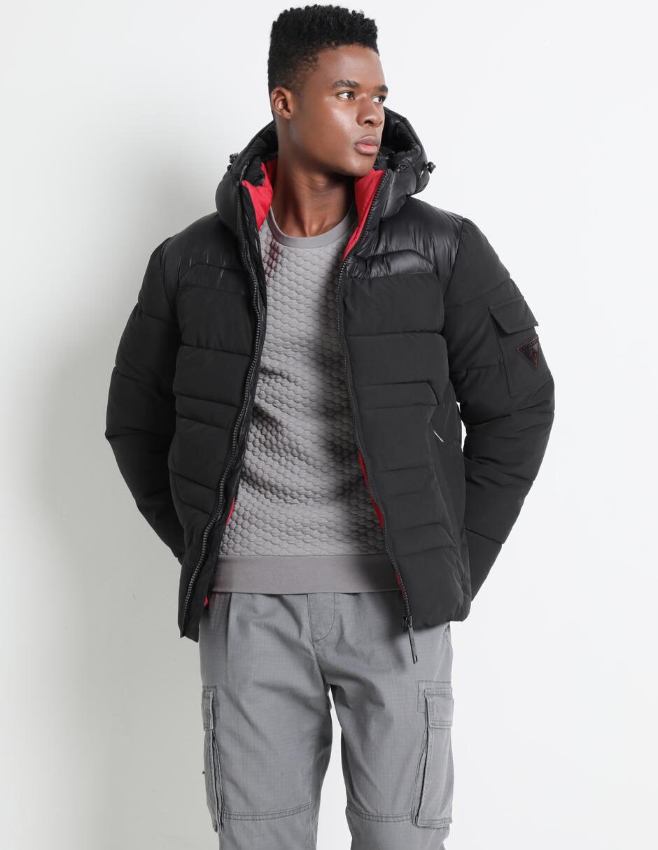 Chamarra casual capucha desmontable para hombre 1