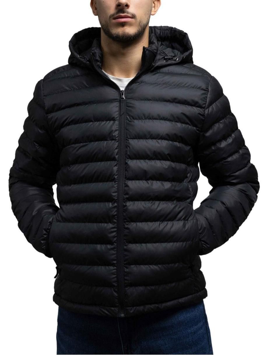 Chamarra casual capucha desmontable para hombre 2
