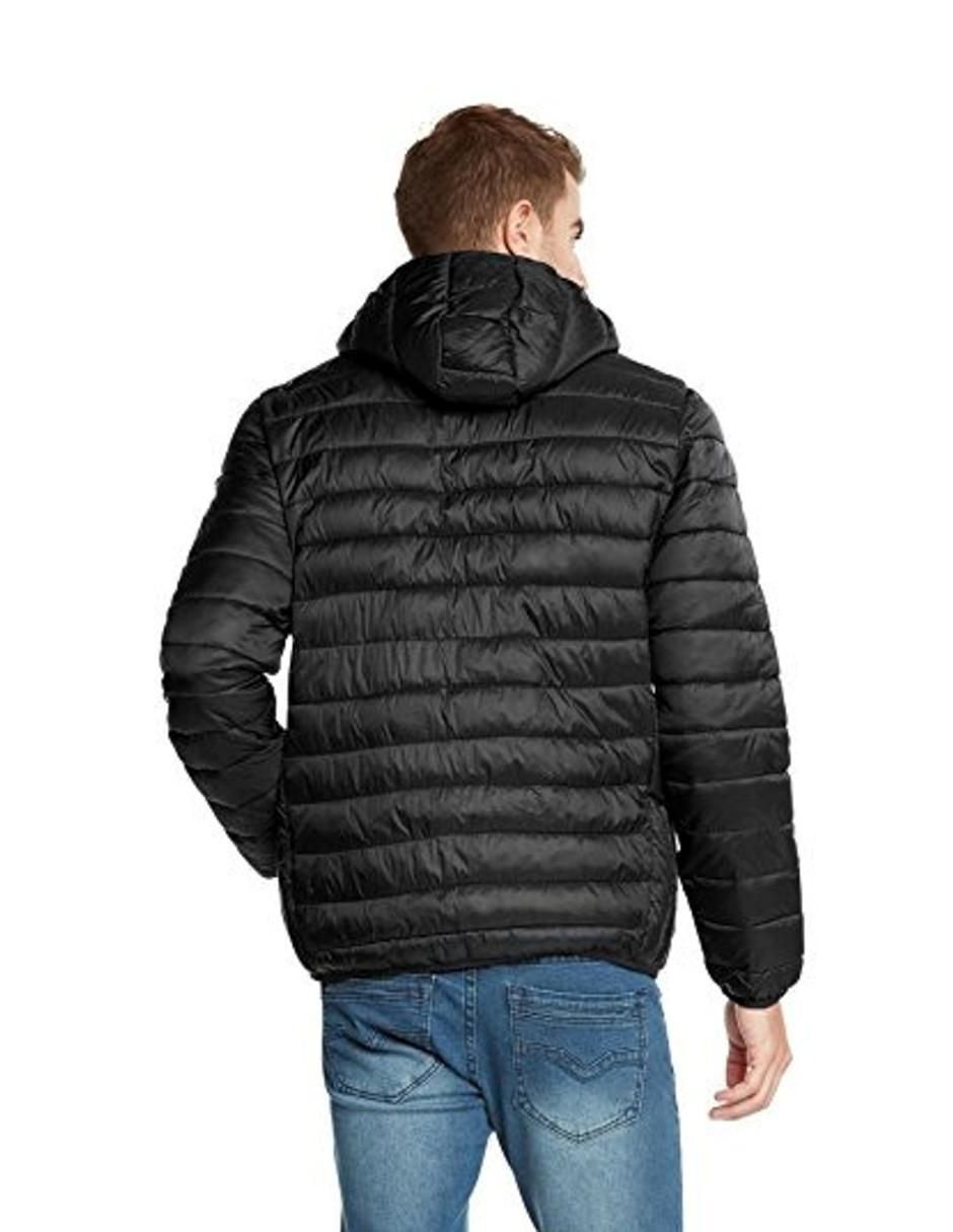Chamarra casual capucha desmontable para hombre 4