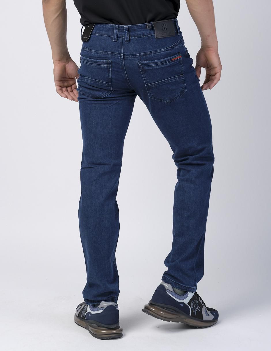 Jeans slim lavado obscuro para hombre 2