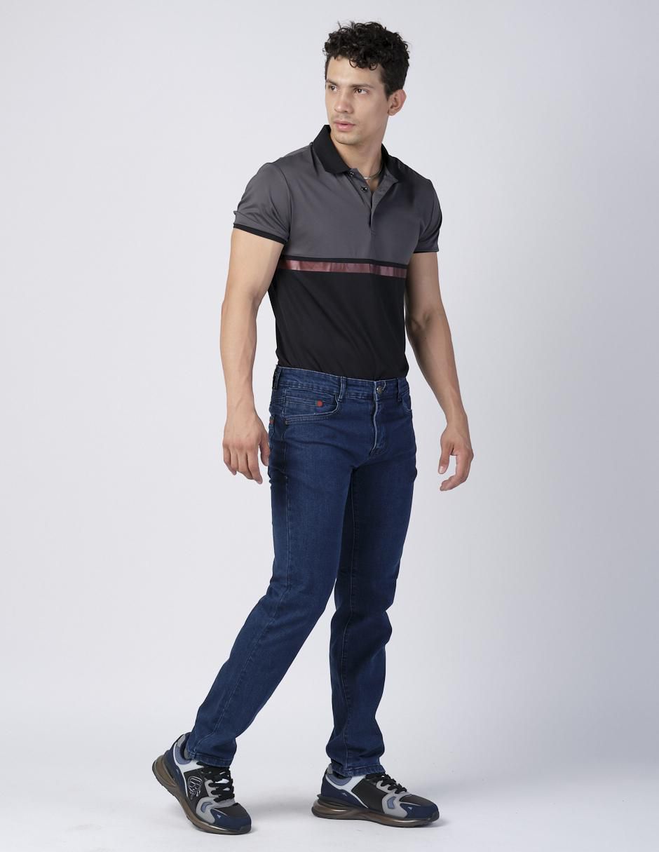 Jeans slim lavado obscuro para hombre 3