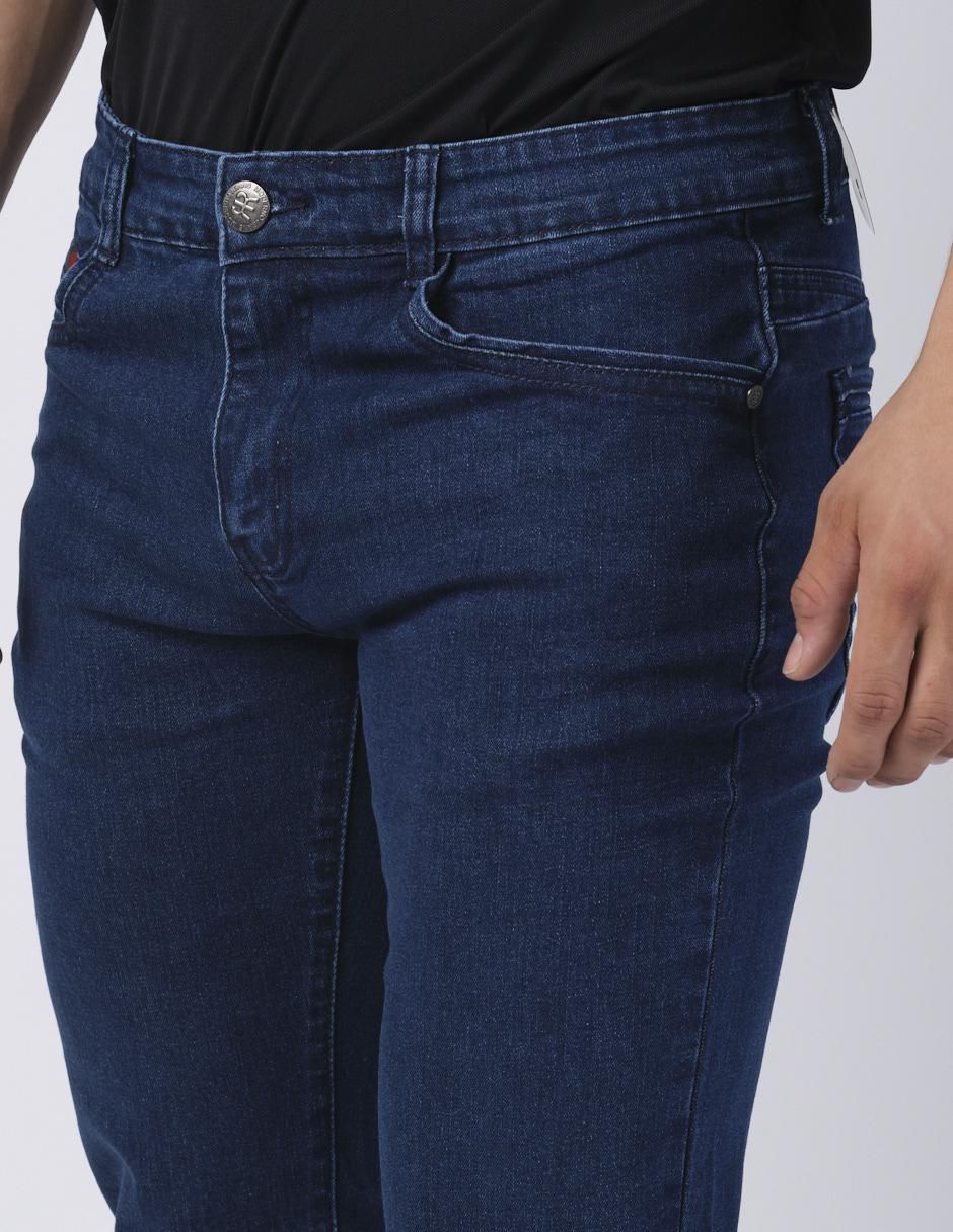 Jeans slim lavado obscuro para hombre 4