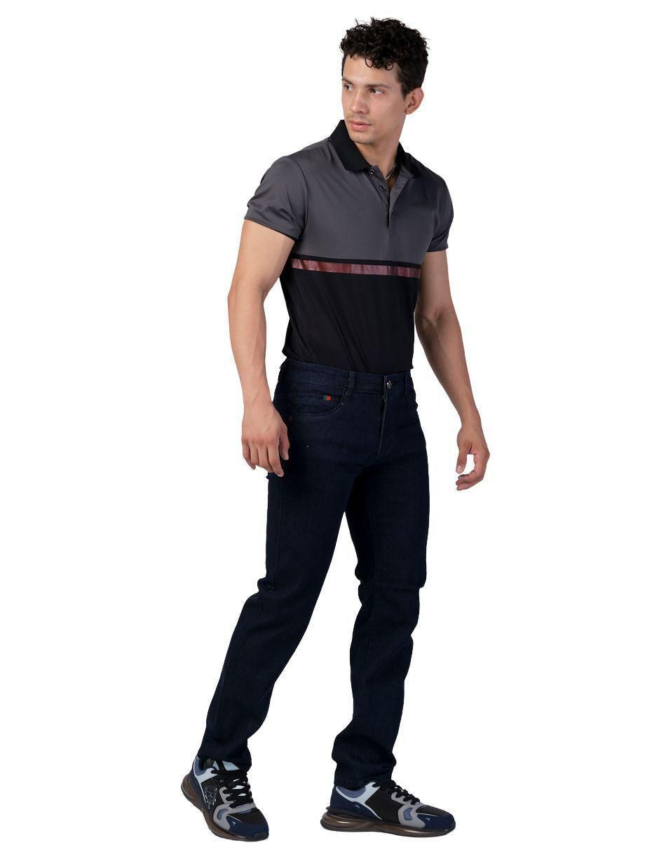 Jeans slim lavado obscuro para hombre 7