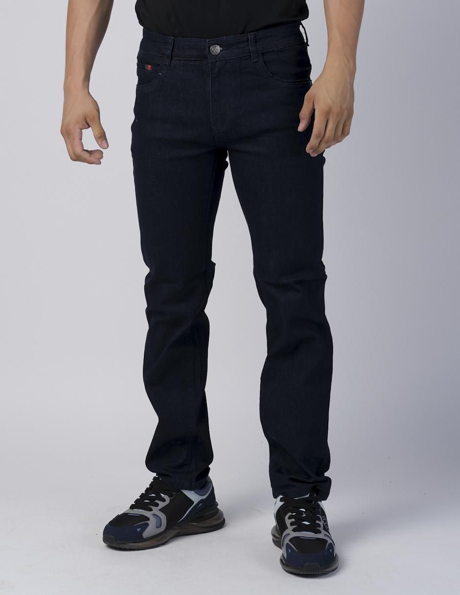 Jeans slim lavado obscuro para hombre