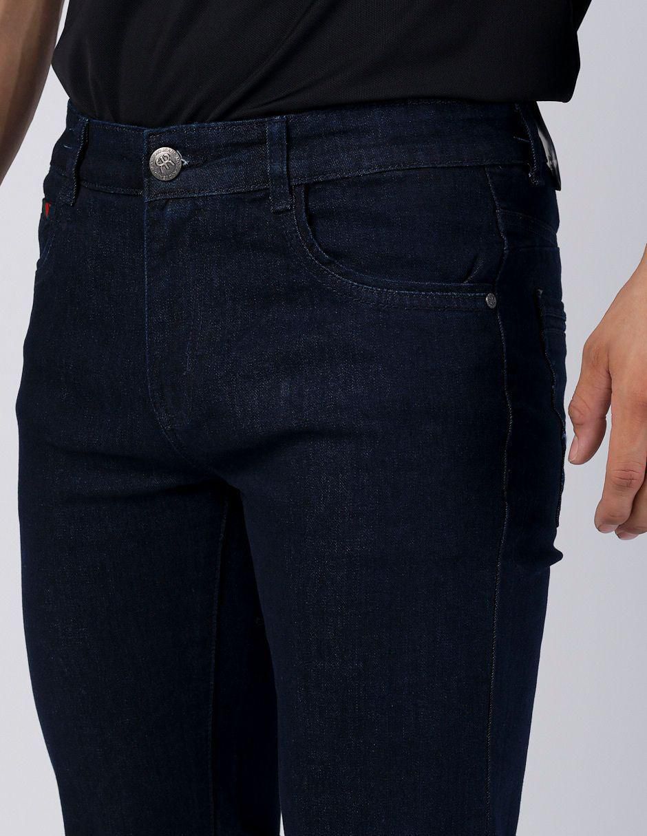 Jeans slim lavado obscuro para hombre 2