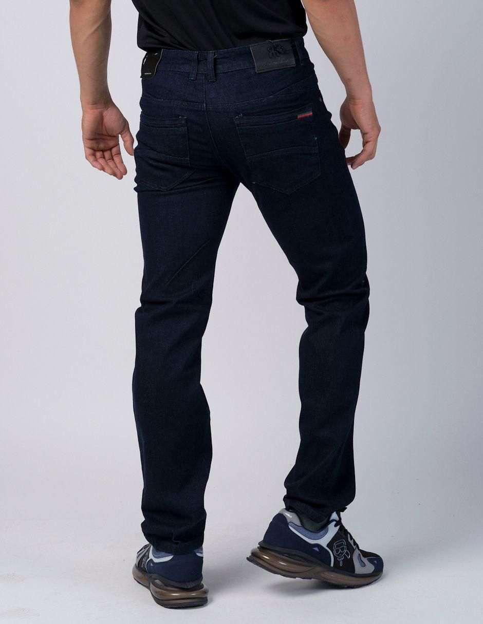 Jeans slim lavado obscuro para hombre 4