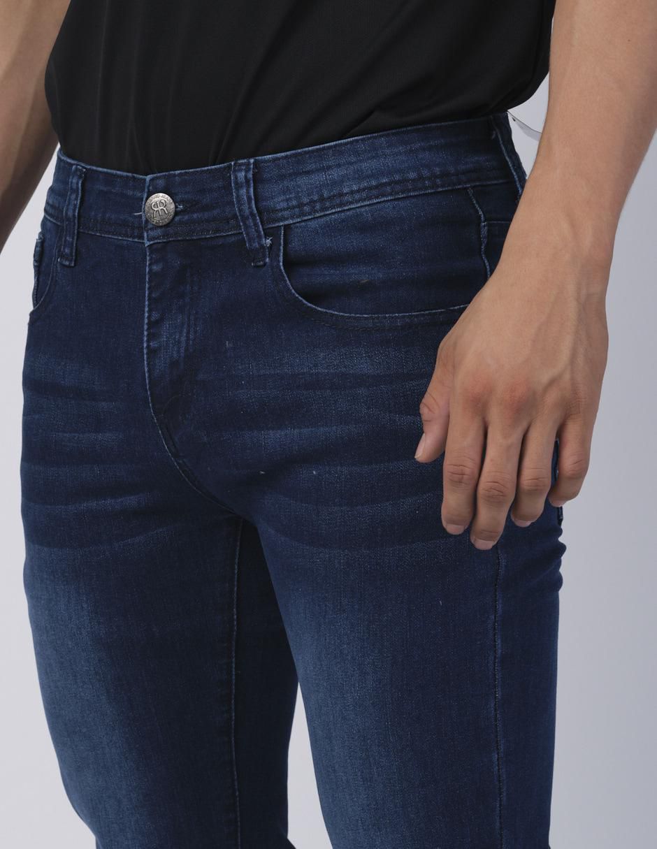 Jeans slim lavado obscuro para hombre 4