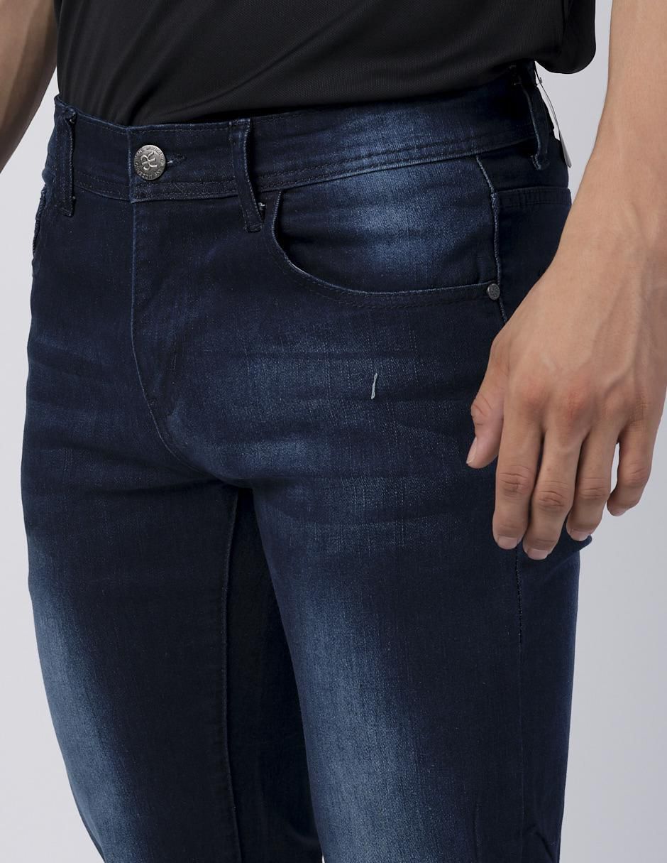 Jeans slim lavado obscuro para hombre 2