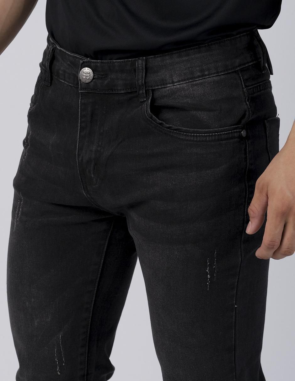 Jeans slim lavado obscuro para hombre 4