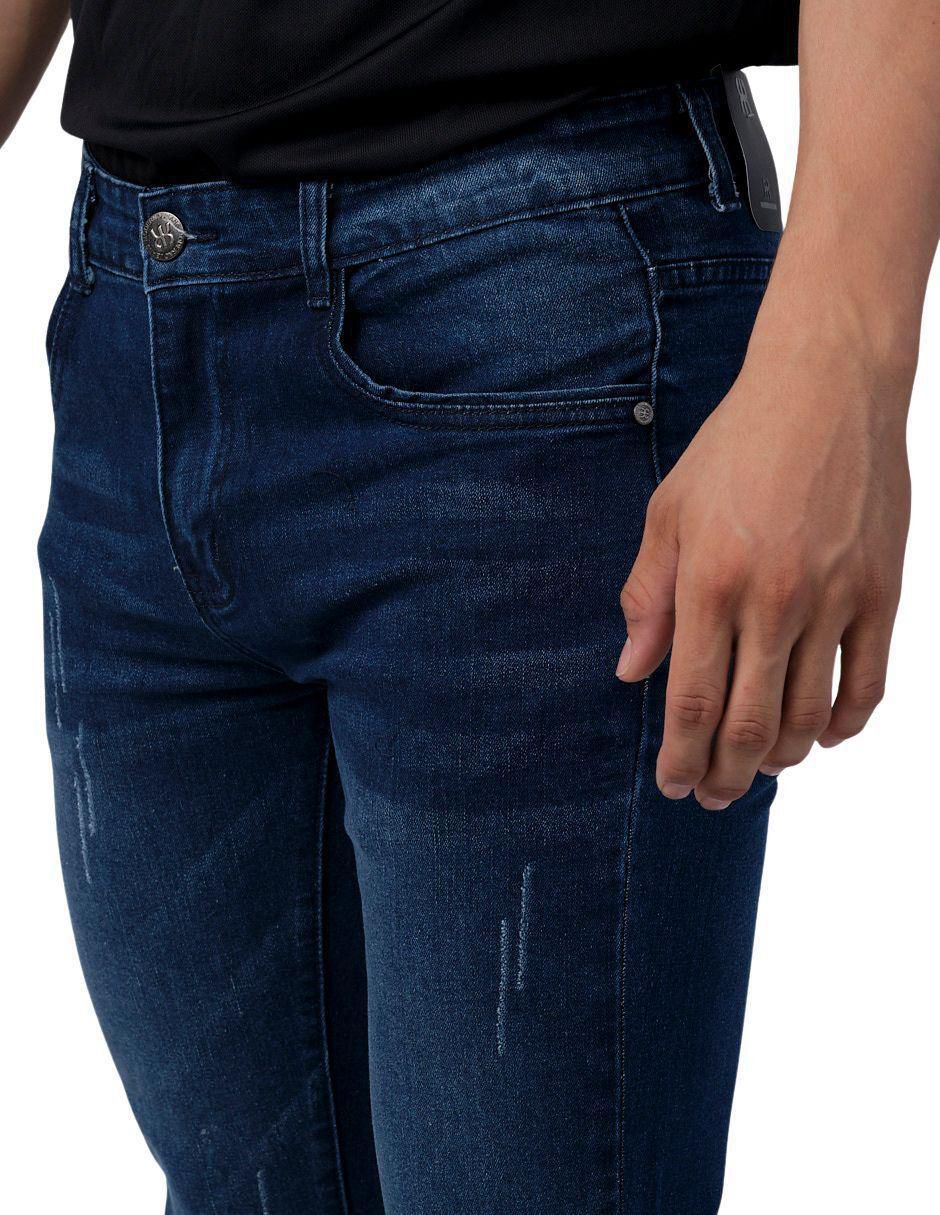 Jeans slim lavado obscuro para hombre 3