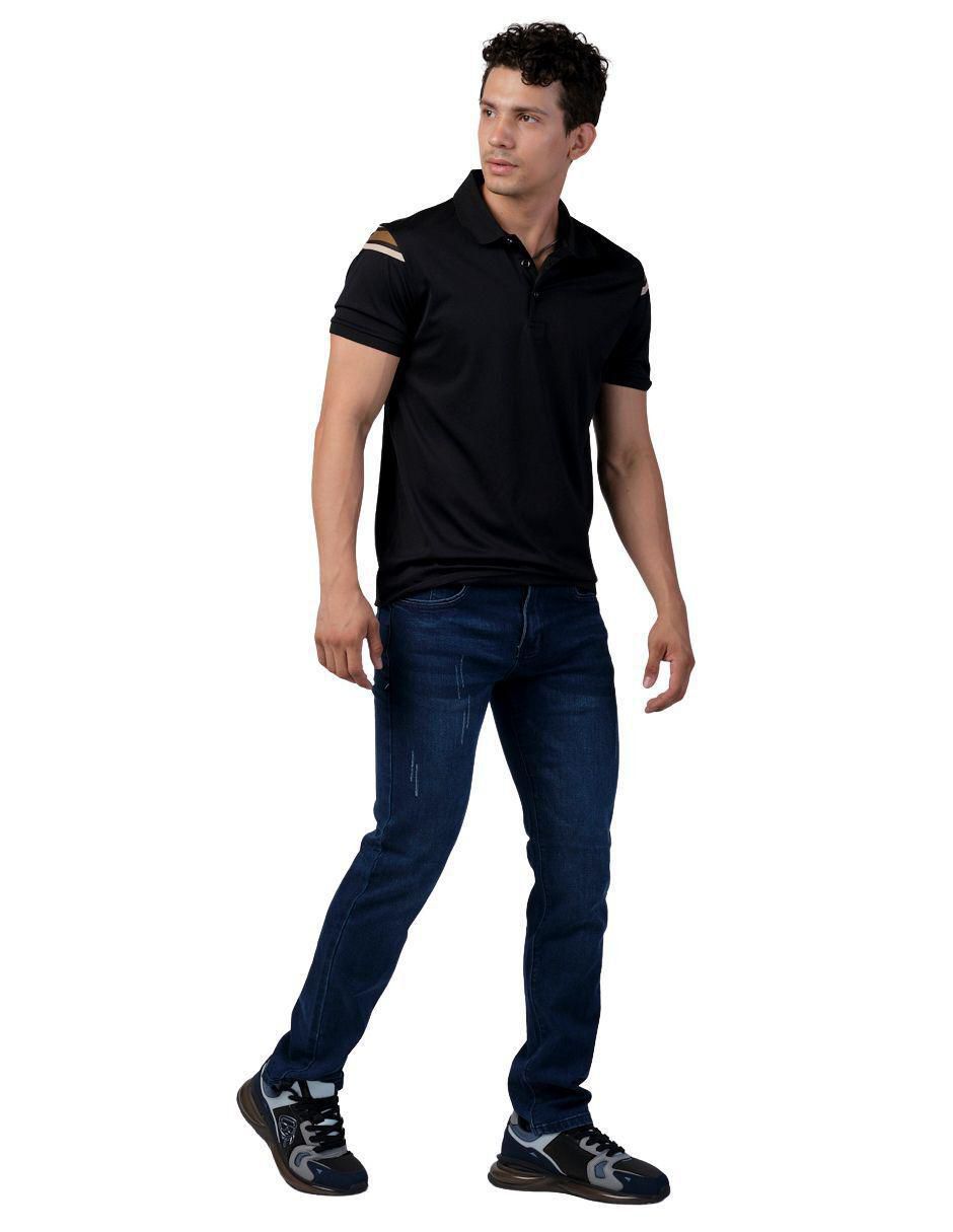 Jeans slim lavado obscuro para hombre 4