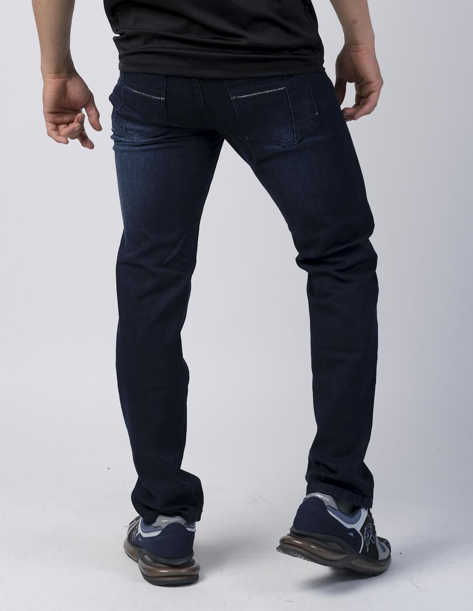 Jeans slim lavado obscuro para hombre 2
