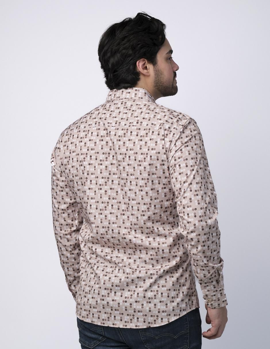 Camisa casual manga larga para hombre 2