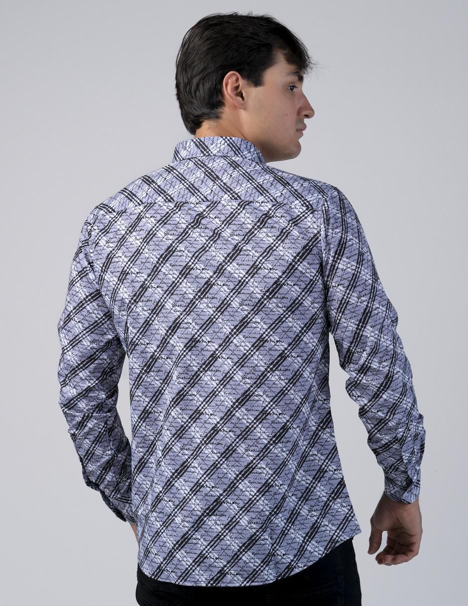Camisa casual manga larga para hombre 2