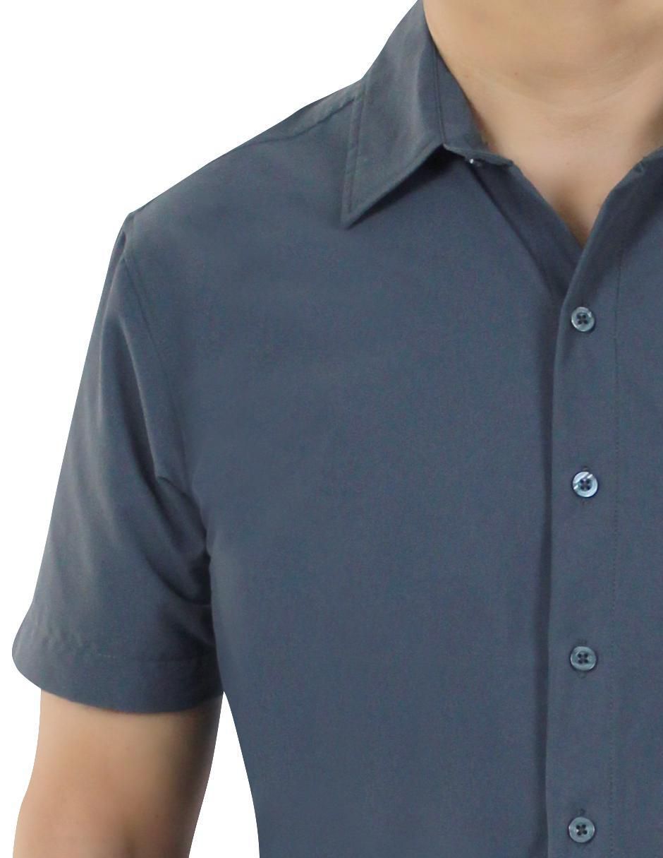 Camisa casual manga corta para hombre 6