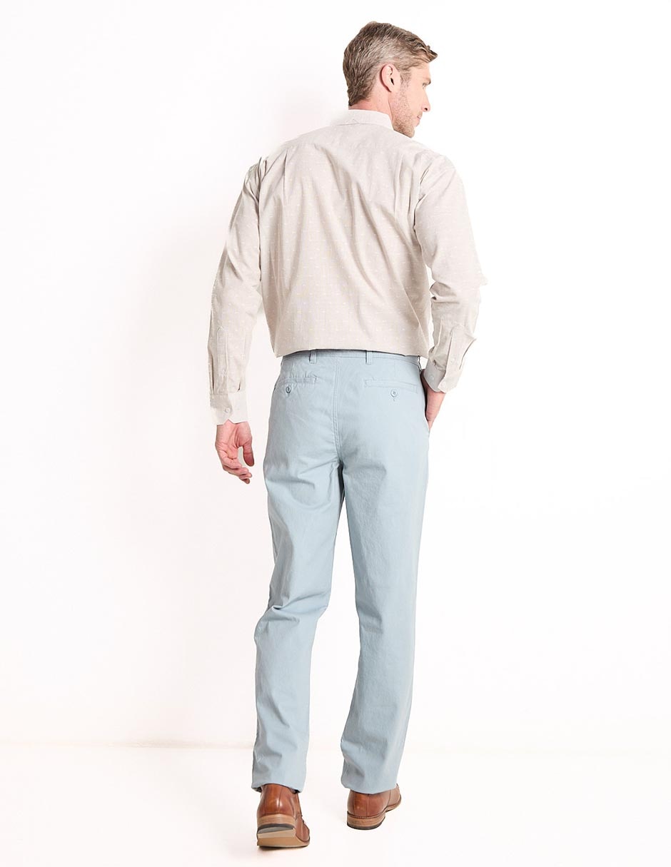 Pantalón recto de algodón para hombre 2