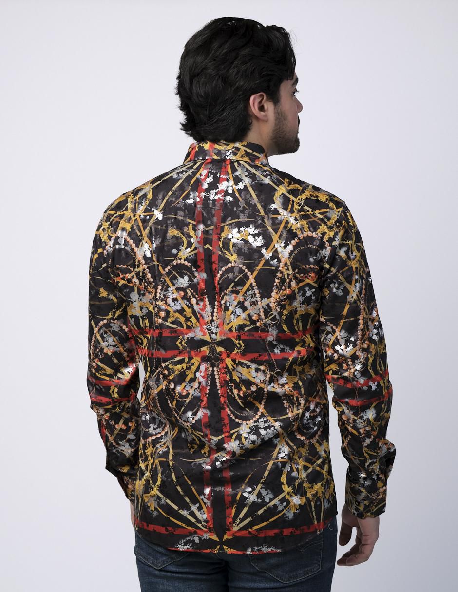 Camisa casual manga larga para hombre 3