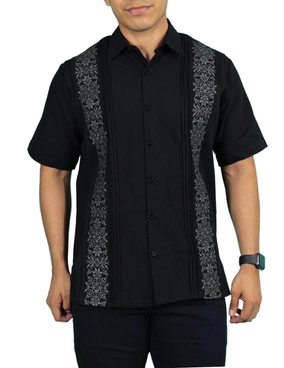 Guayabera manga corta Teya Artesanal para hombre Suburbia