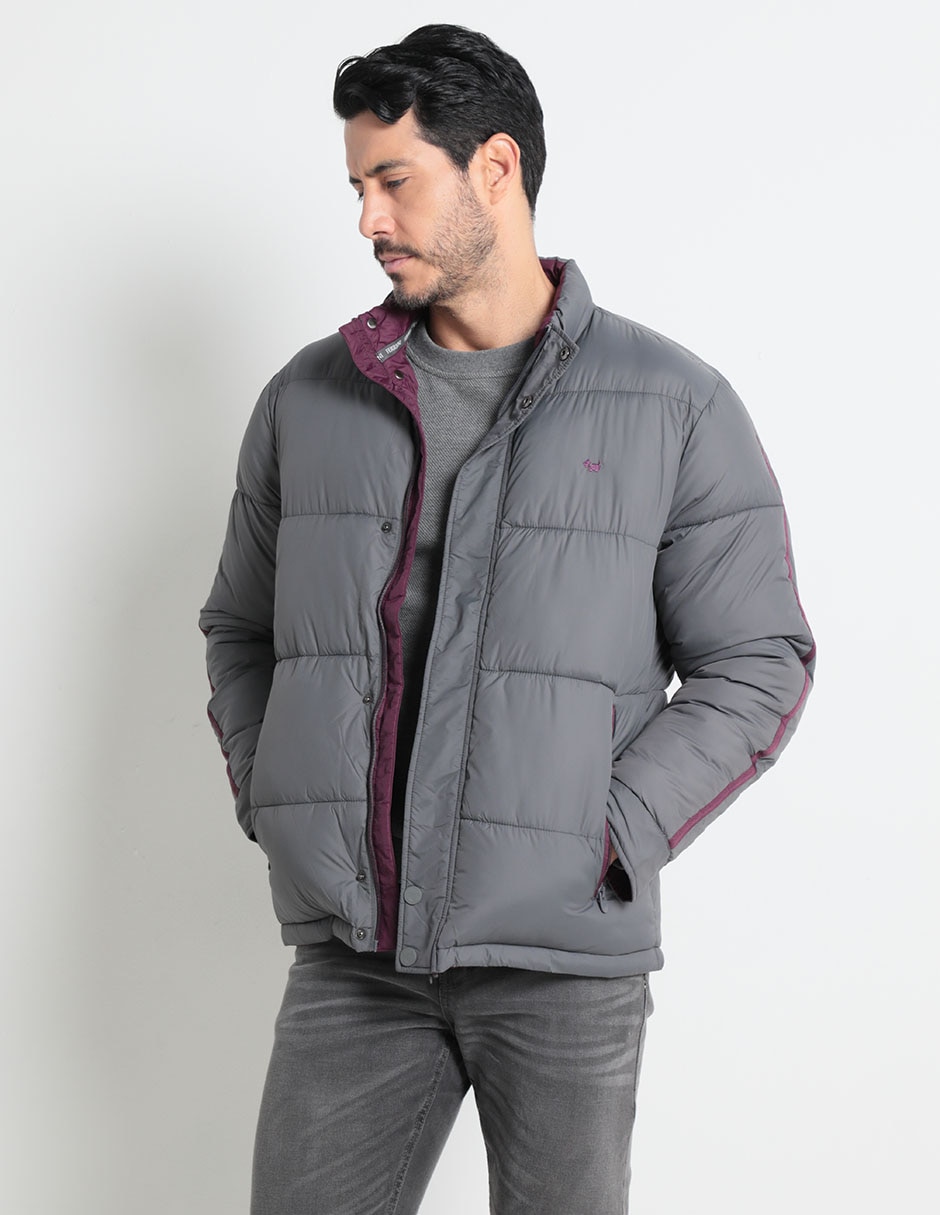 Chamarra acolchada con bolsillos para hombre 1