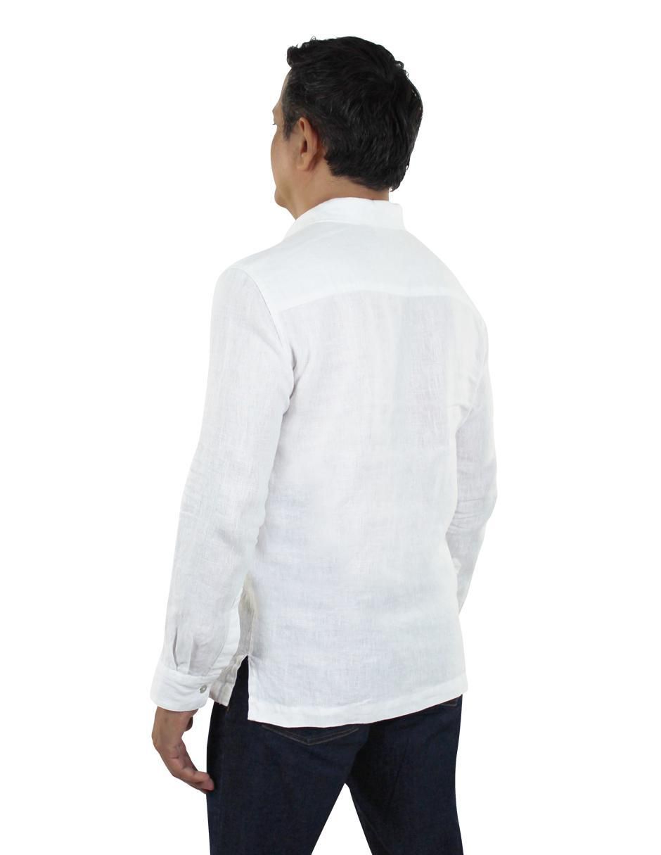 Guayabera manga larga para hombre 5