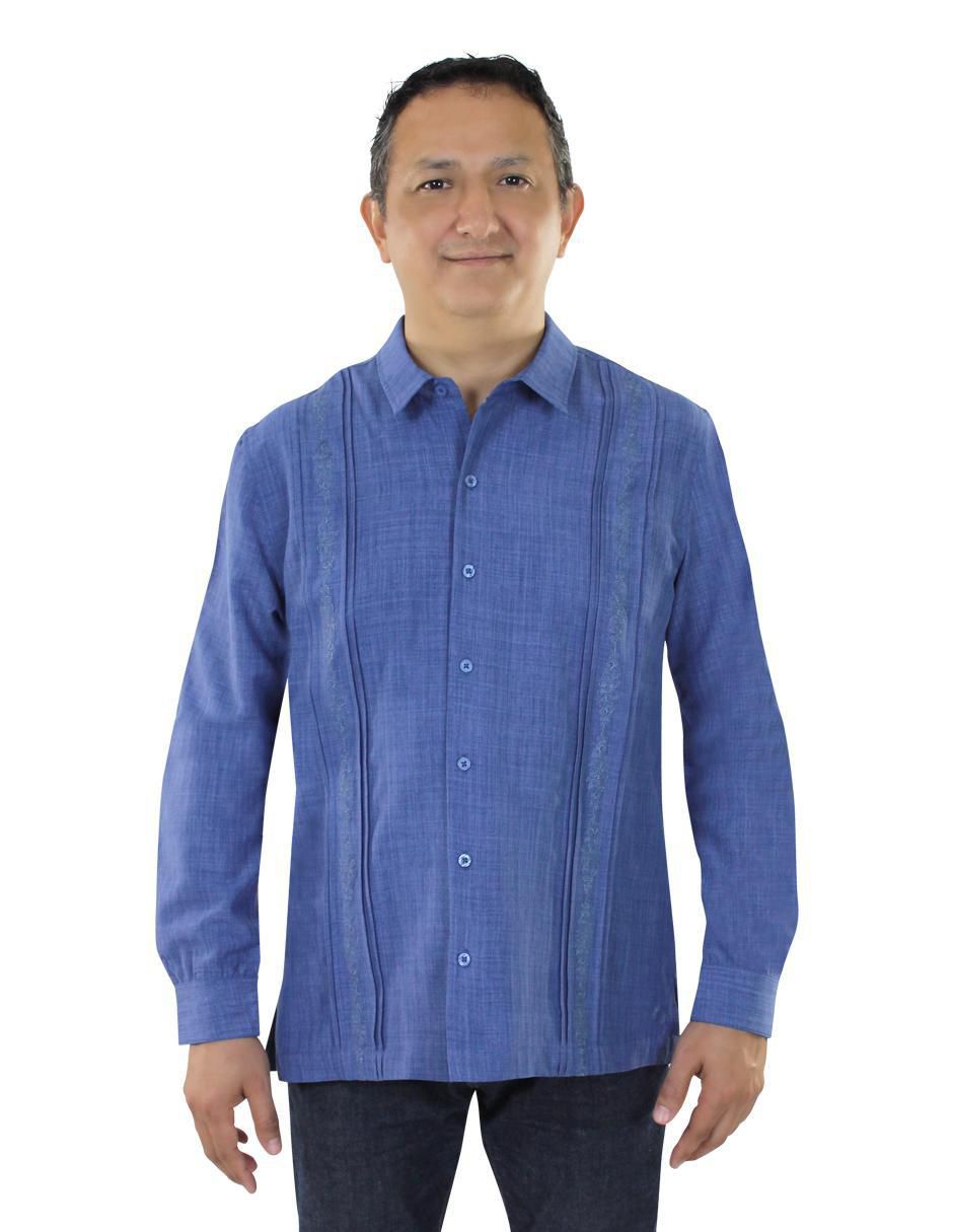 Guayabera manga larga para hombre