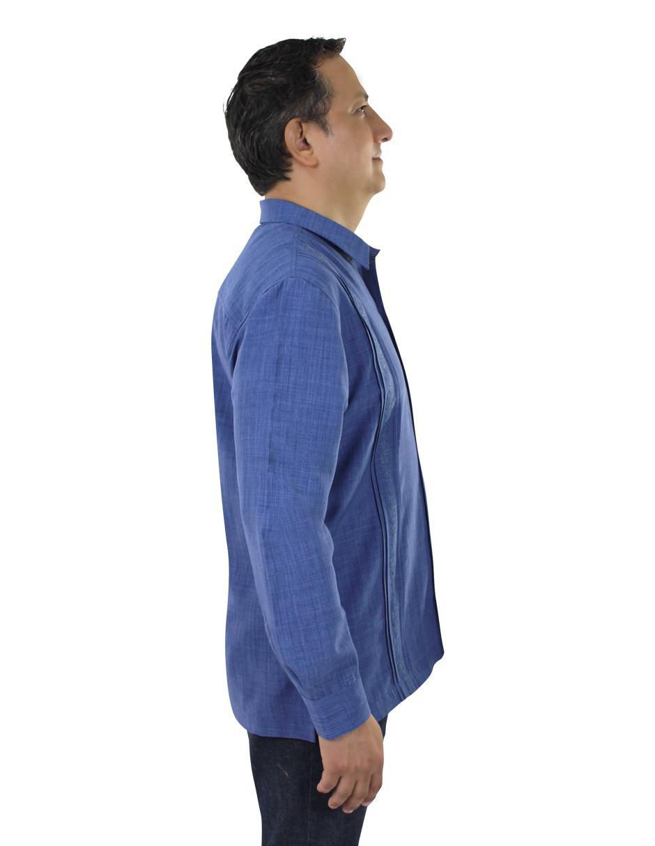 Guayabera manga larga para hombre 3