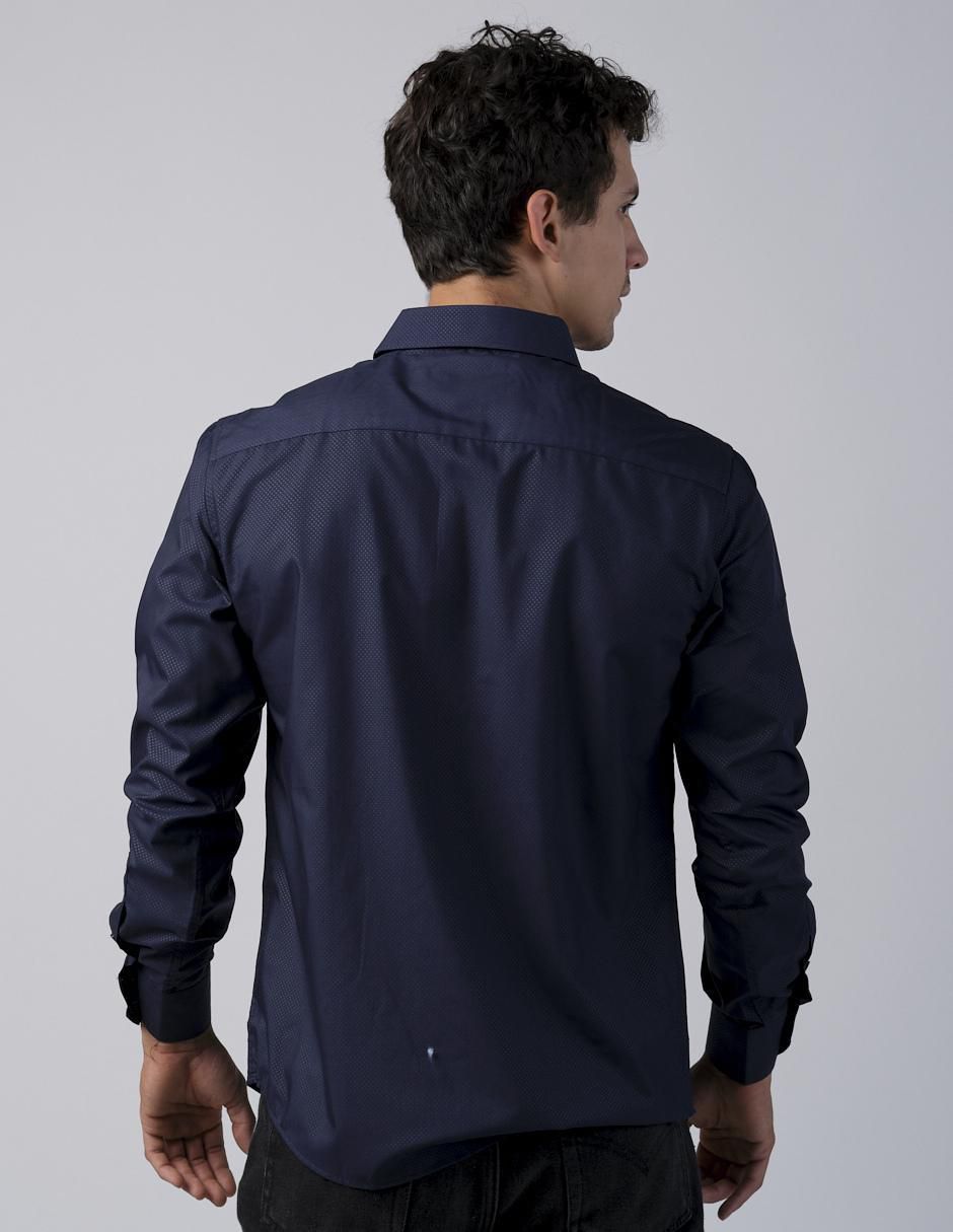 "camisa/sobrecamisa" casual pavini "de" (si aplica) poliéster y algodón "manga" larga "para hombre"