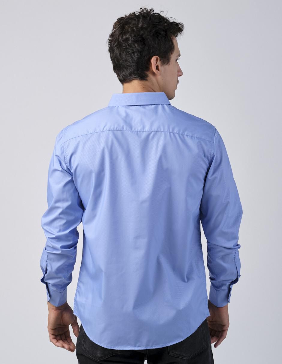 Camisa casual manga larga para hombre 2