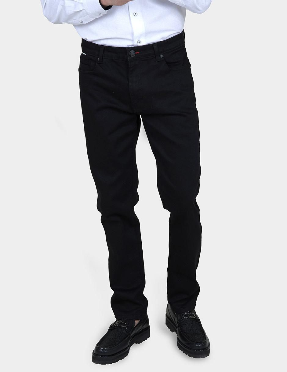 Jeans slim lavado obscuro para hombre
