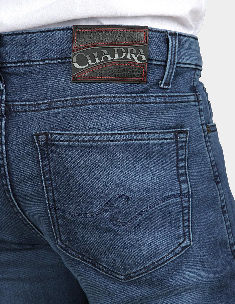 Jeans slim lavado obscuro para hombre 2