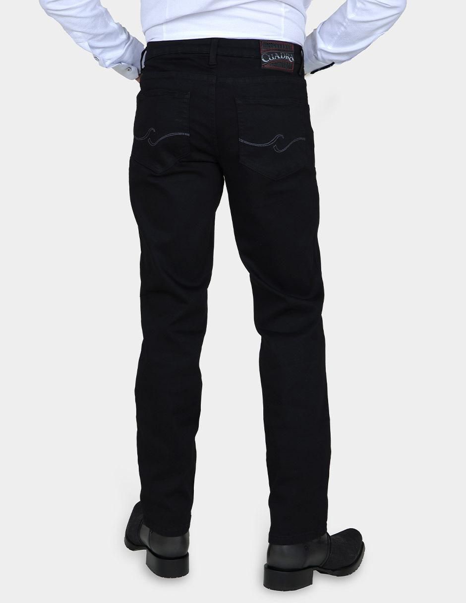 Jeans straight lavado obscuro para hombre 3