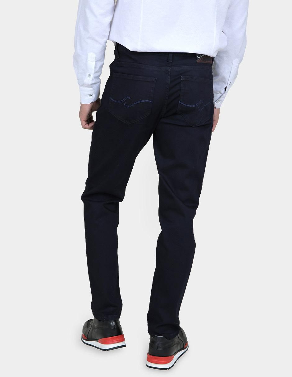 Jeans slim lavado obscuro para hombre 2