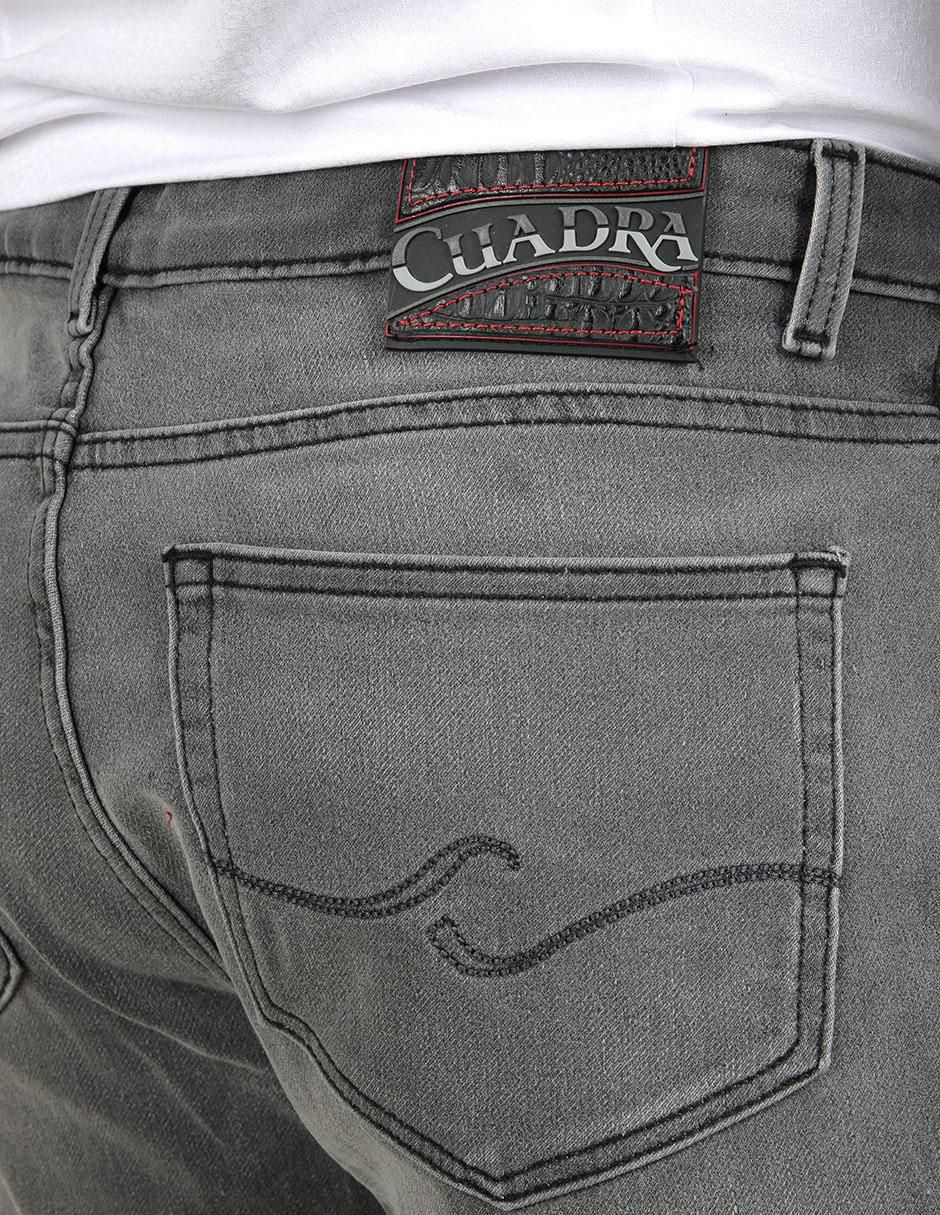 Jeans slim lavado claro para hombre 4