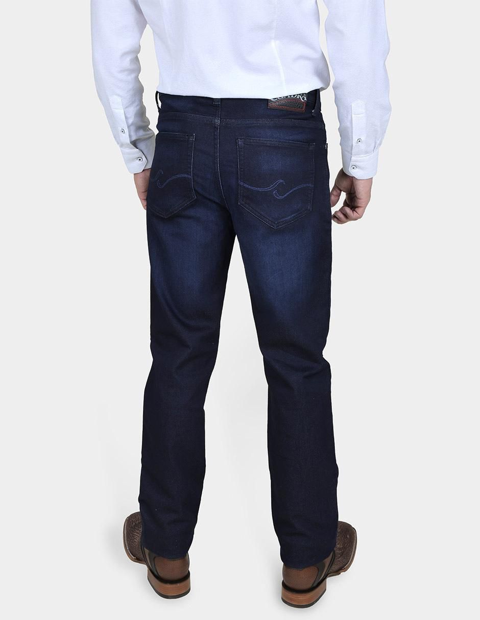 Jeans slim lavado obscuro para hombre 2