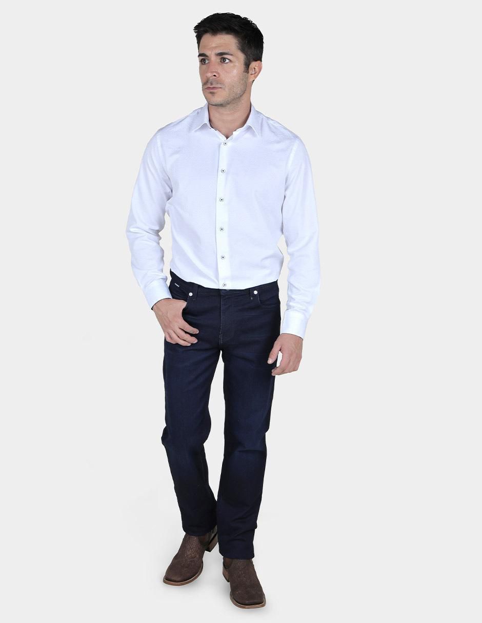 Jeans slim lavado obscuro para hombre 3