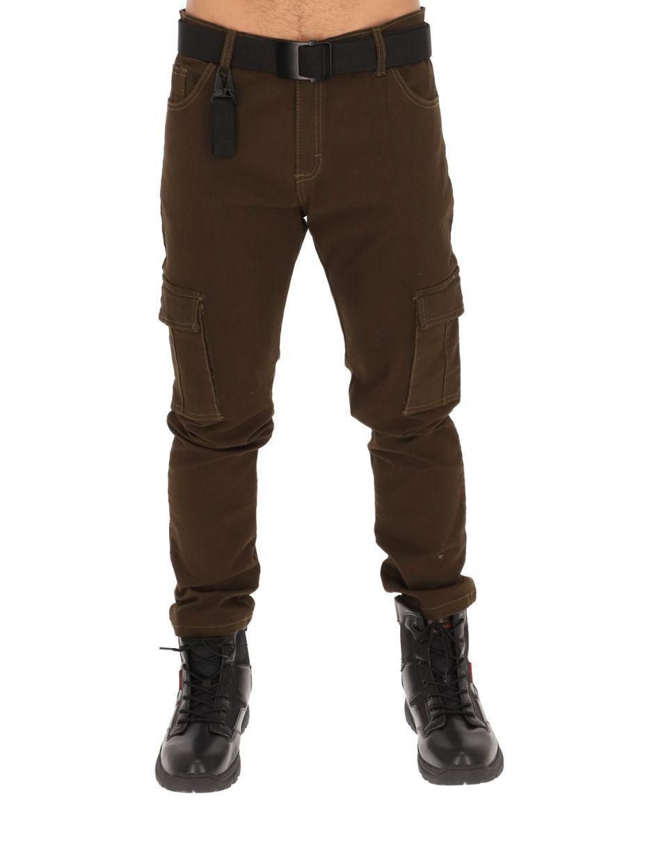 Pantalón slim de algodón para hombre
