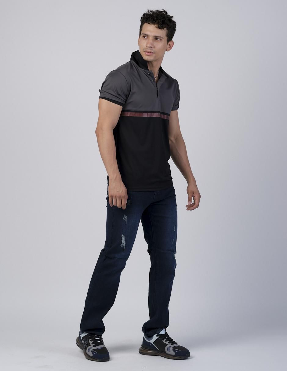 Jeans slim lavado obscuro para hombre 3