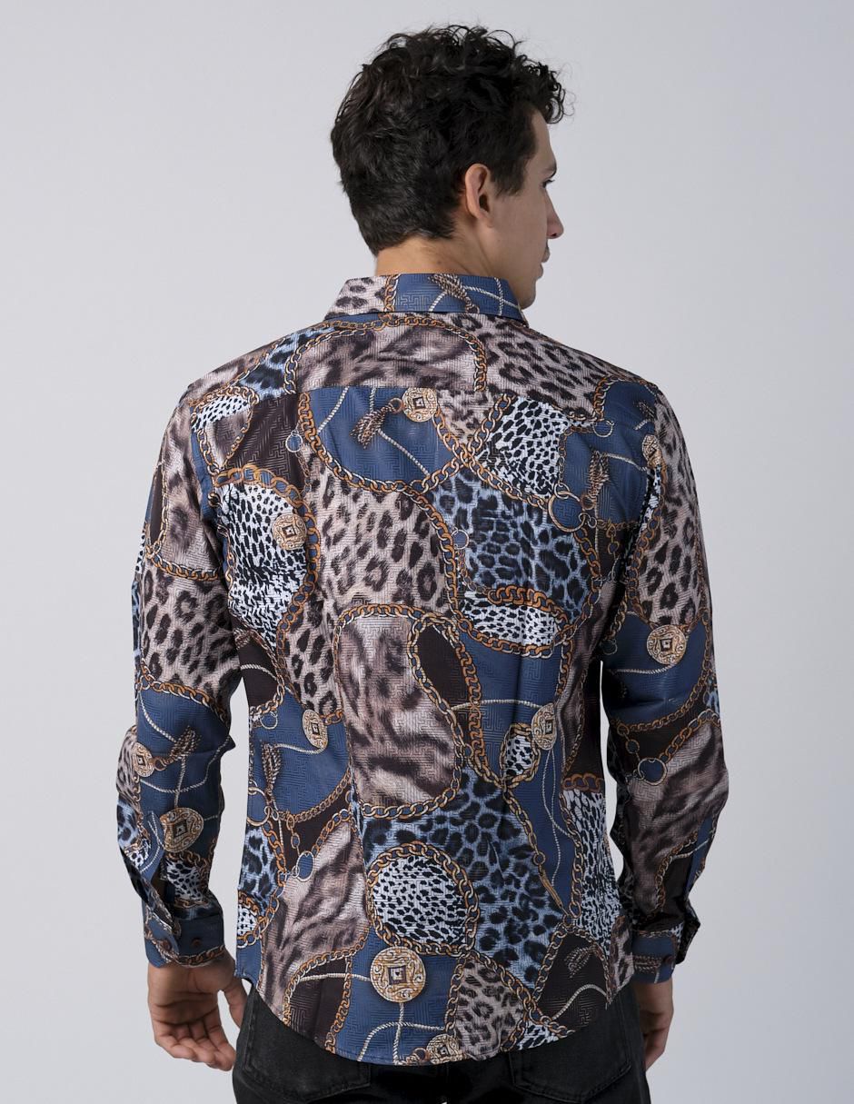 Camisa casual manga larga para hombre 2